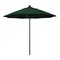 California Umbrella 9' Black Aluminum Market Patio Umbrella, Pacifica Hunter Green 194061335918 - alternate 1